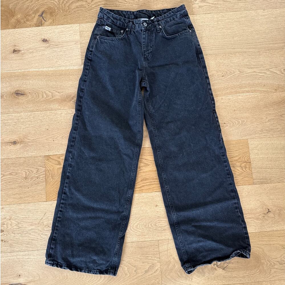 Ragged Priest Jeans - Wide Leg Jeans in Faded Black